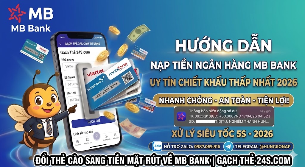  Hệ Thống Gạch Thẻ Tự Động - Đổi Thẻ Thành Tiền Mặt 24/7